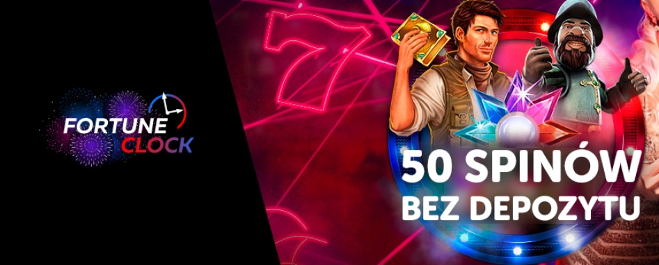 Fortune Clock oferuje free spins bez depozytu