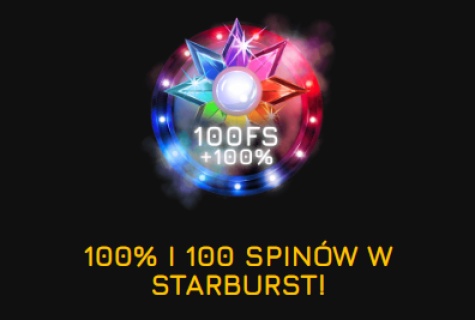 Fortune Clock oferuje także darmowe spiny na Starburst