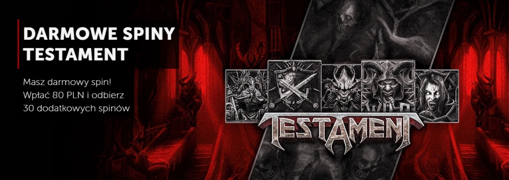 W piątkowy wieczór w Betsafe czeka na Ciebie darmowy spin bez depozytu na slocie Testament