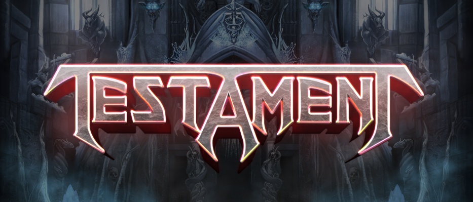 Logo nowego slotu Testament, w którym można zagrać za darmo w Betssonie