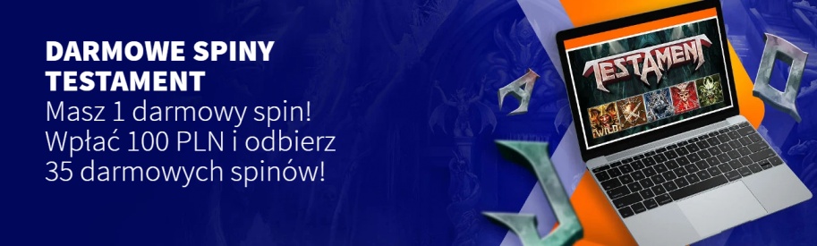 Dzisiaj możesz zgarnąć darmowe spiny bez depozytu na slocie Testament tylko w Betsson!