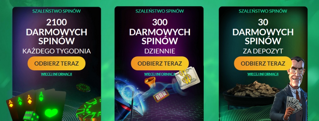 Codziennie odbieraj darmowe spiny w Kasynie Spin Million