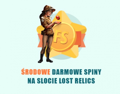 Środowe darmowe spiny na Lost Relics do odbioru w Kasynie Spinia