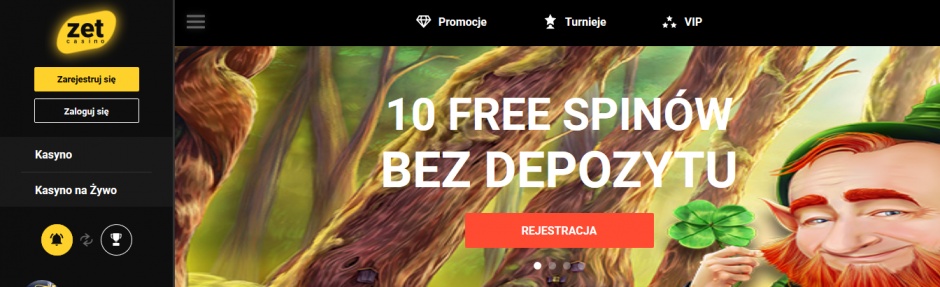 Zet Casino oferuje darmowe spiny bez depozytu!
